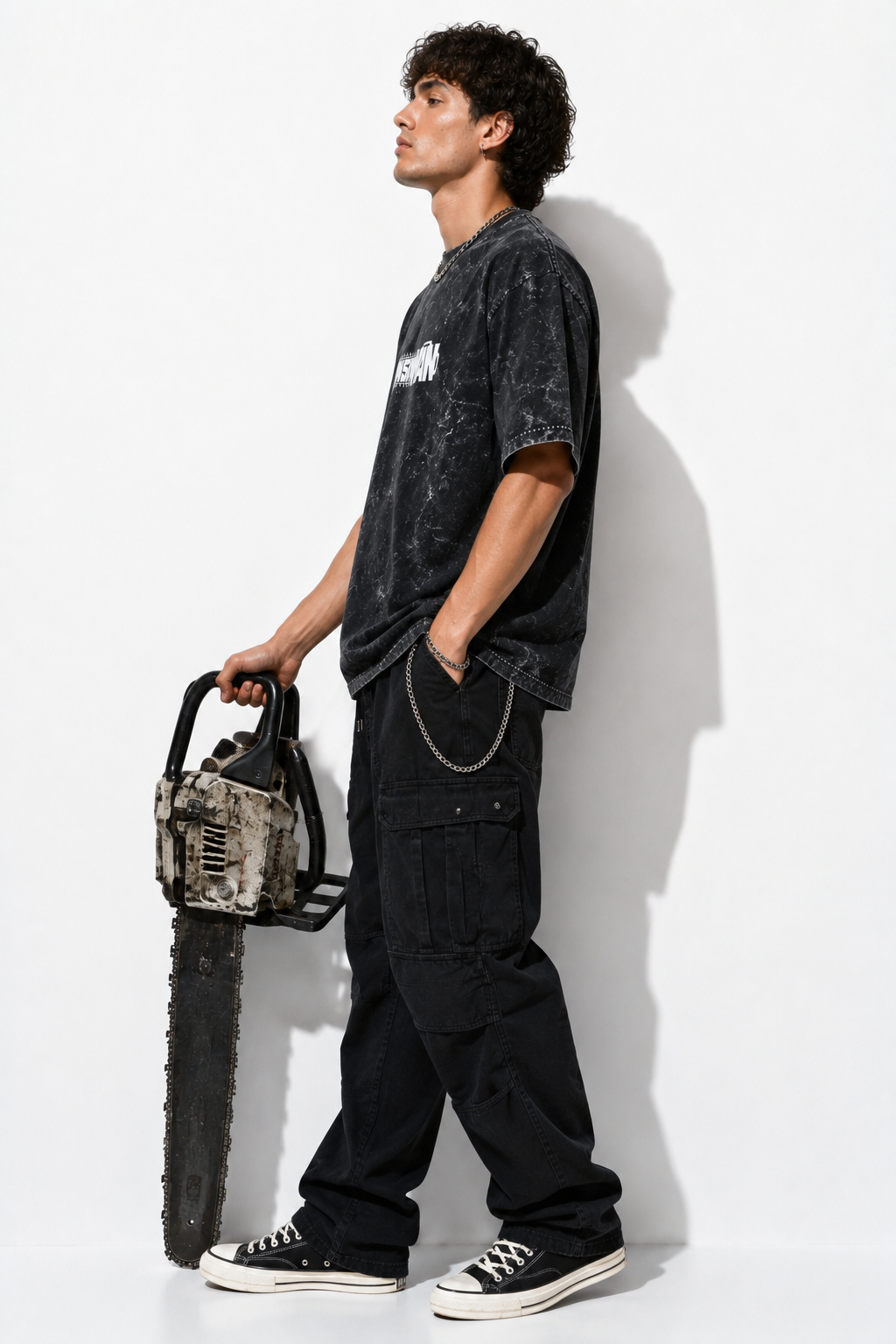 Denji Acid Washed Oversized T-shirt