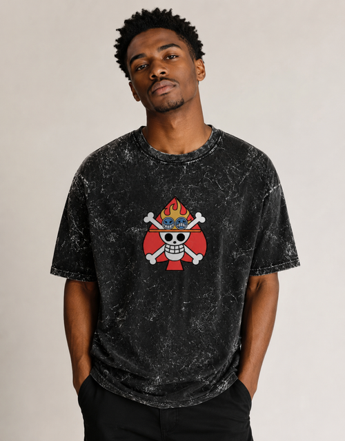 Ace One Piece Acid Washed Oversized T-shirt